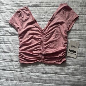 Pink crop top